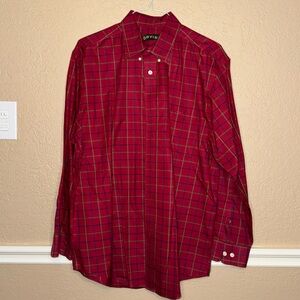 Orvis long sleeve button-down dress shirt, wrinkle, free size large